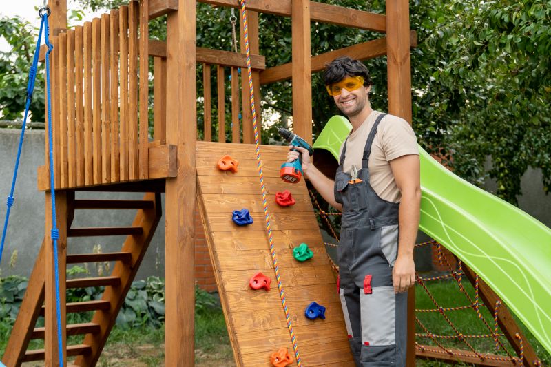 Wooden Playset Installation in Longmont, CO